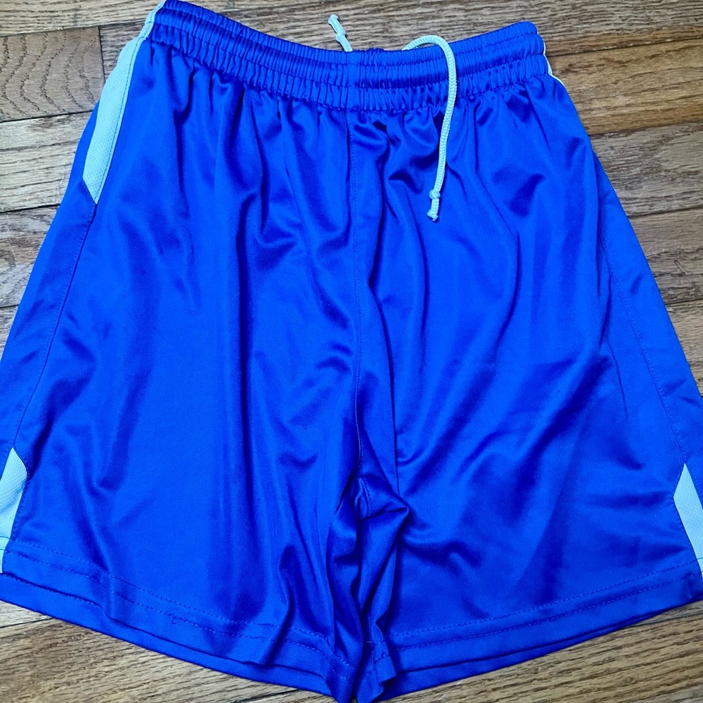 Yara Royal Blue Soccer Drawstring Shorts with White Accents YM